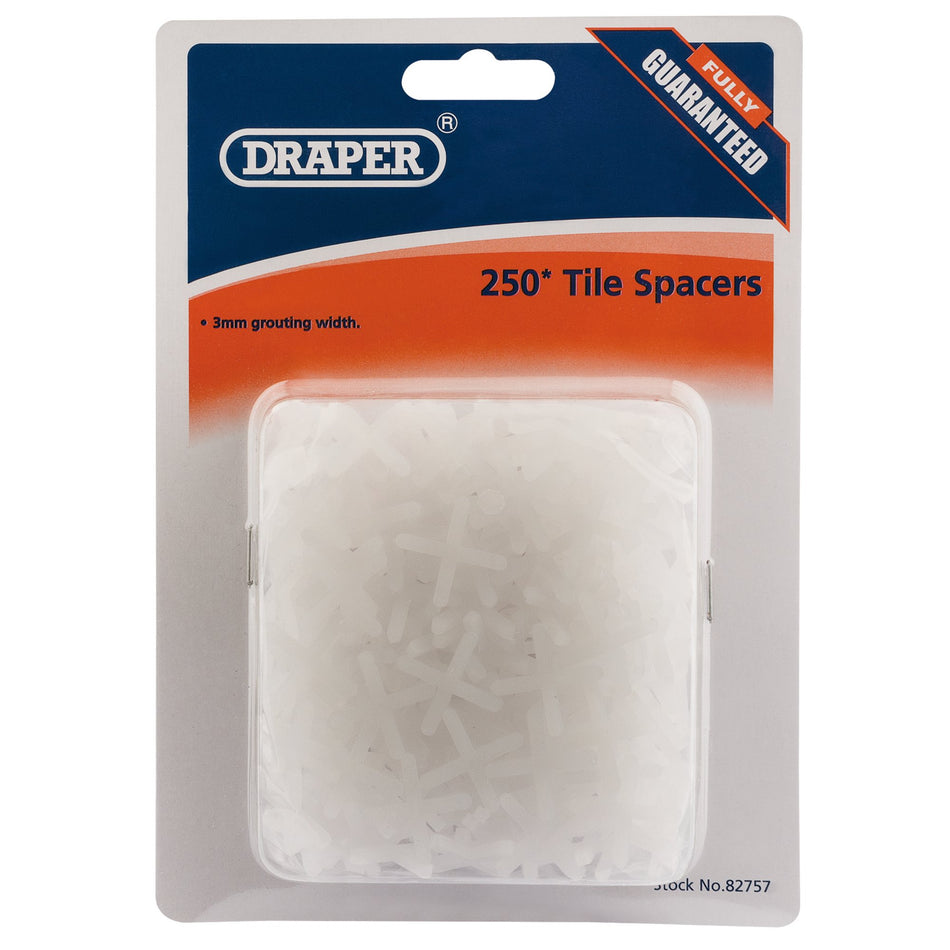 DRAPER 3mm Tile Spacers (Approx 250): Model No. TS2/A