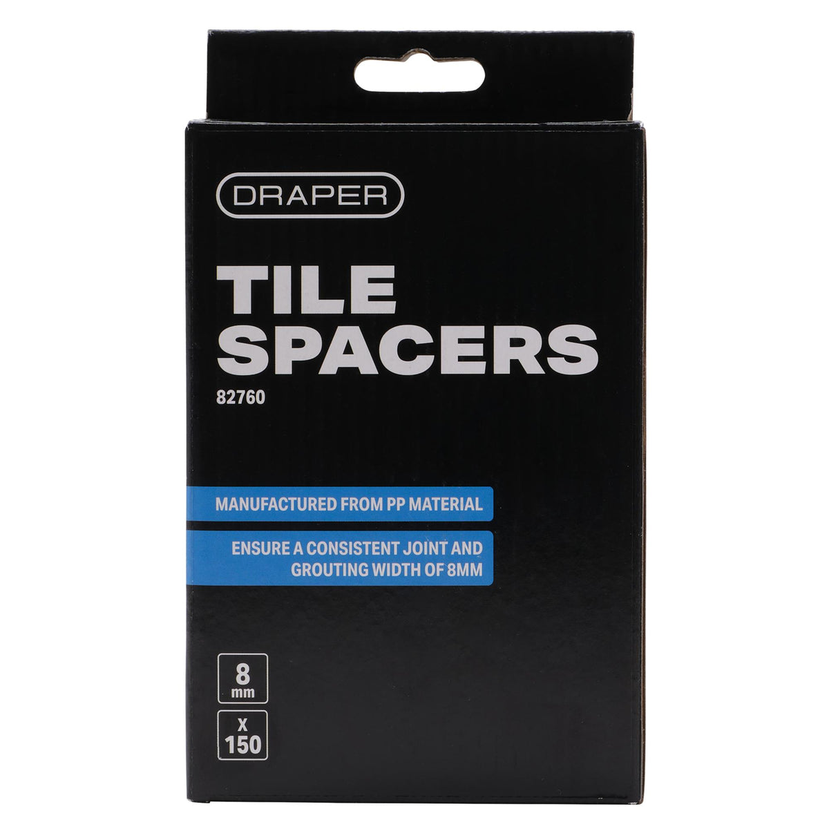 DRAPER 8mm Tile Spacers (Approx 150): Model No. TS2/A