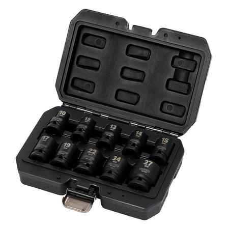 1/2" Sq. Dr. Metric Impact Socket Set (10 Piece): Model No.410/10/MM