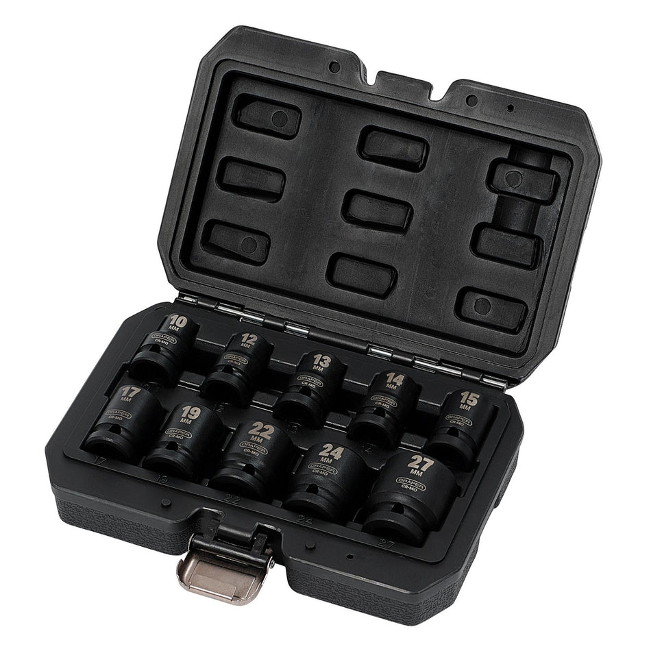1/2" Sq. Dr. Metric Impact Socket Set (10 Piece): Model No.410/10/MM
