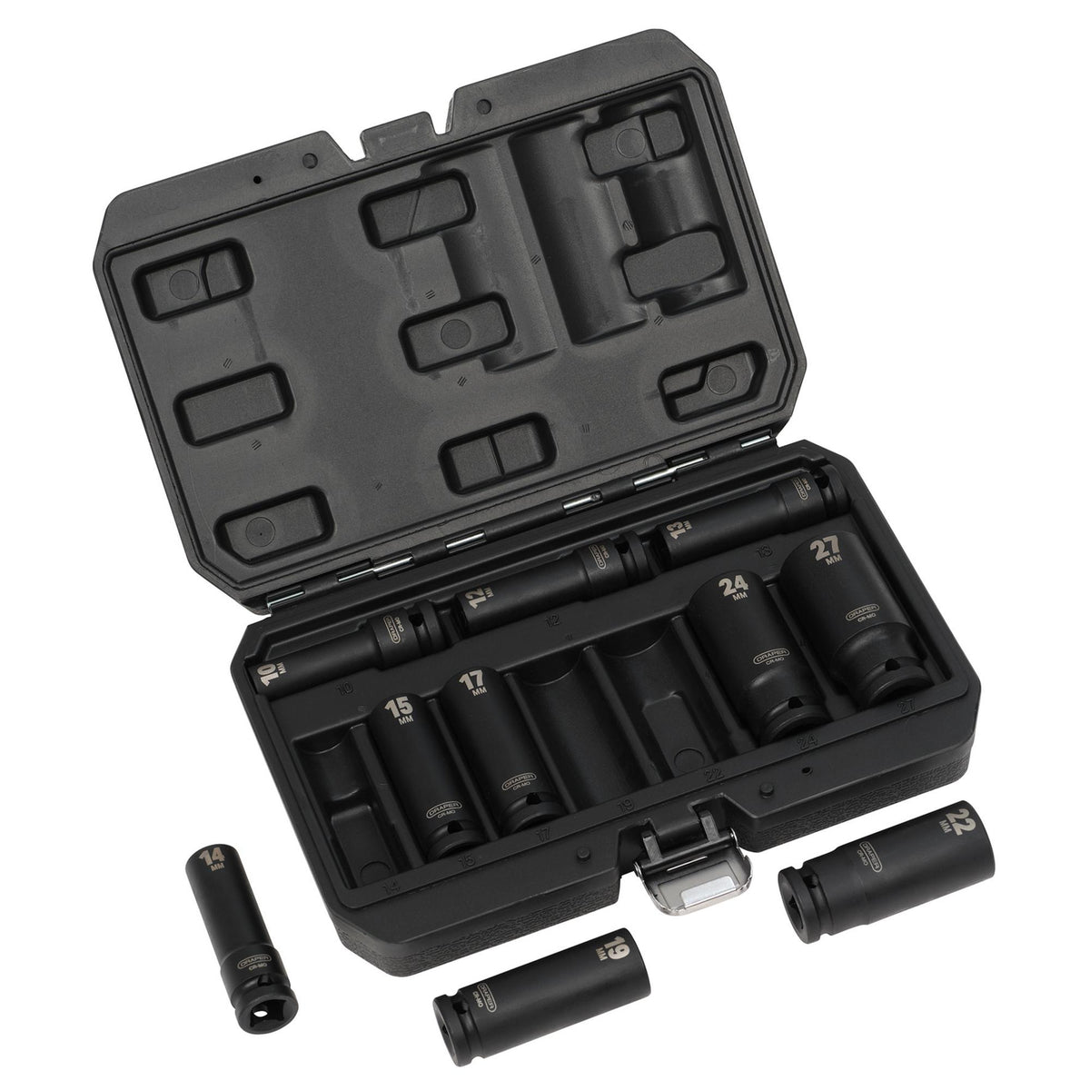 1/2" Sq. Dr. Metric Deep Impact Socket Set (10 Piece): Model No.410D/10/MM