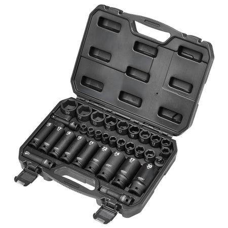 3/8" and 1/2" Sq. Dr. Impact Socket Set (32 Piece): Model No.409/32/MM