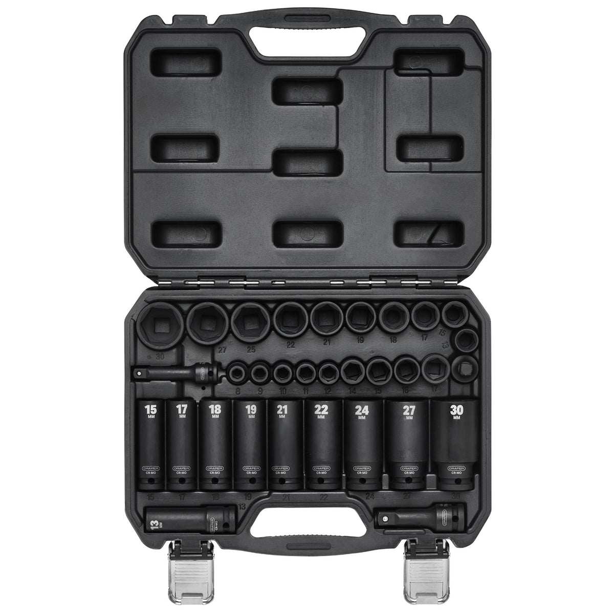 3/8" and 1/2" Sq. Dr. Impact Socket Set (32 Piece): Model No.409/32/MM