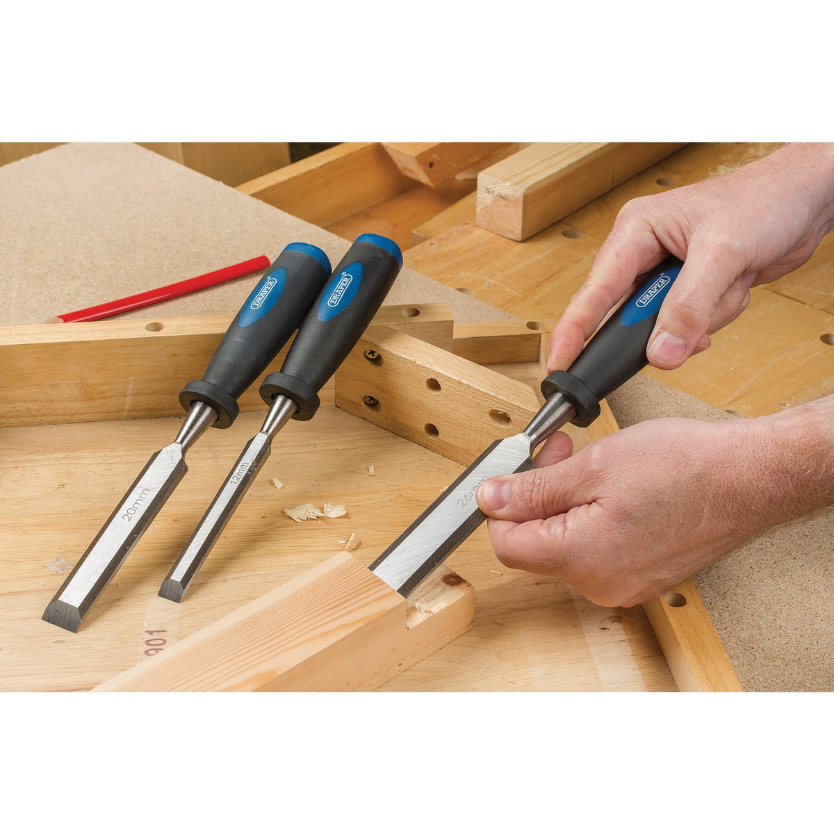 DRAPER 12mm Bevel Edge Wood Chisel: Model No. DWCSG