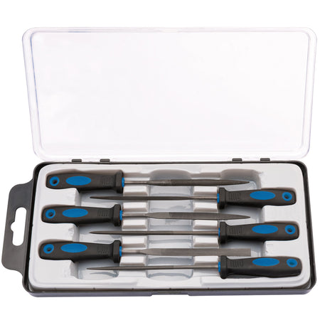 DRAPER 150mm Soft Grip Needle File Set (6 Piece): Model No. NF6/SG/B