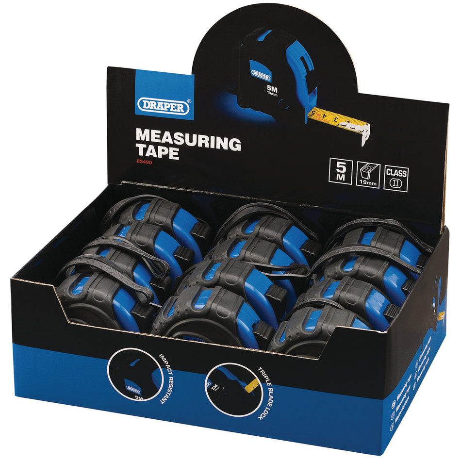 Measuring Tape (5M/16ft): Model No. EMTGD/12