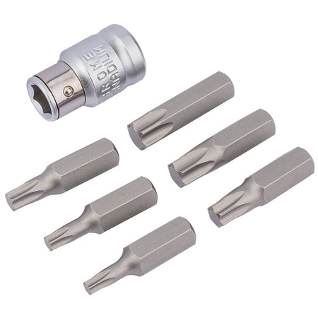 3/8" Square Drive Draper TX-STAR Bit and Bit Holder Set (7 Piece): Model No. 4404B