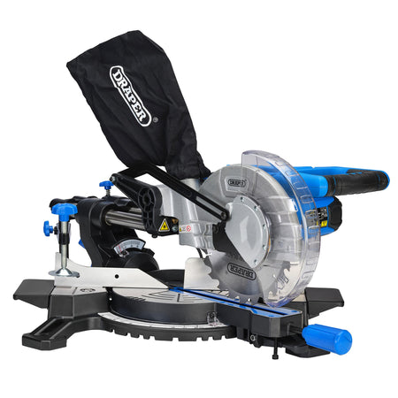 DRAPER 210mm 1500W 230V Sliding Compound Mitre Saw with Laser Cutting Guide: Model No. SMS210B