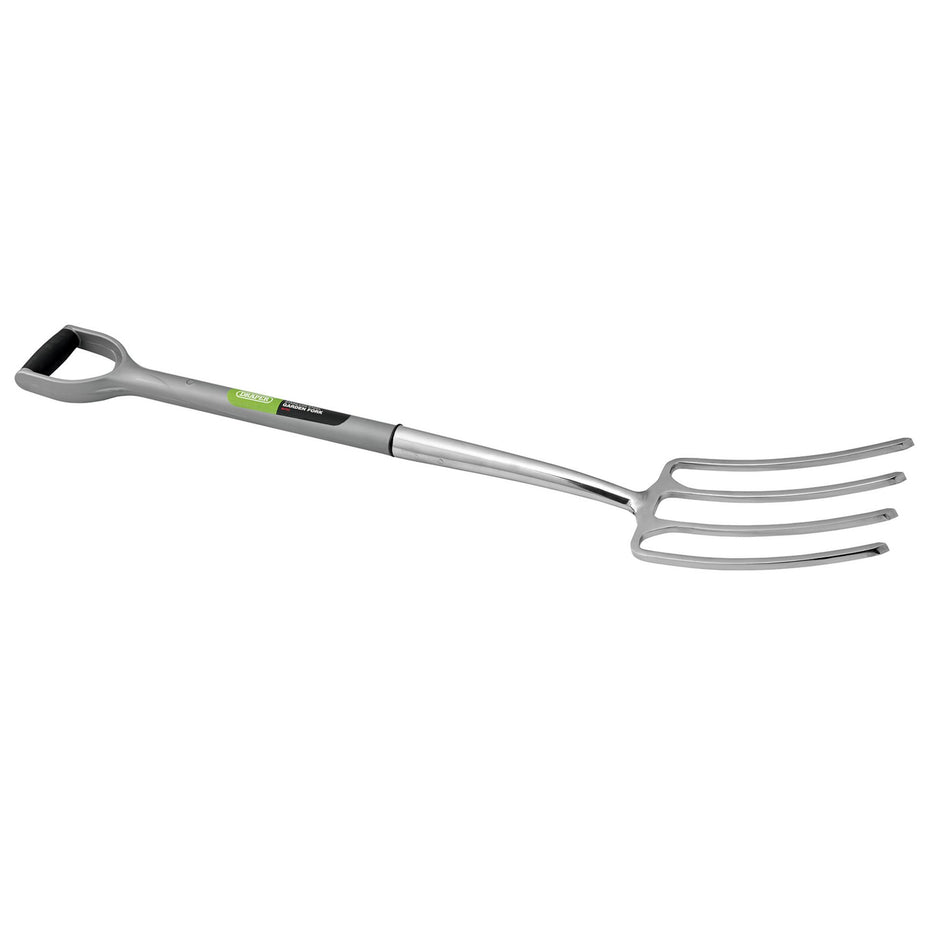 DRAPER Extra Long Stainless Steel Garden Fork with Soft Grip: Model No. DFS-EL/I
