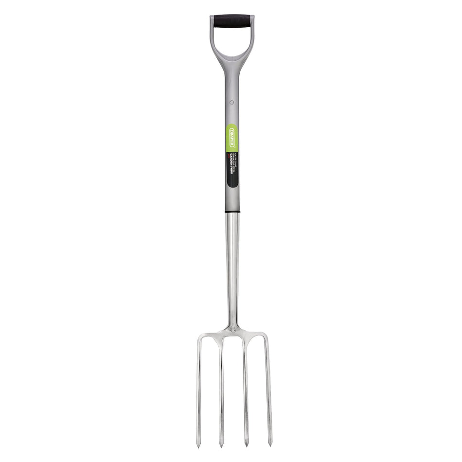 DRAPER Extra Long Stainless Steel Garden Fork with Soft Grip: Model No. DFS-EL/I