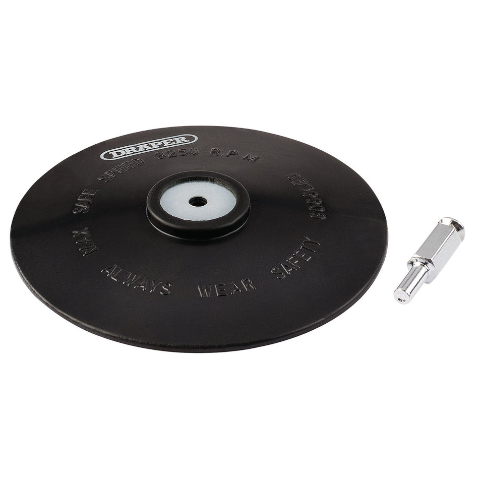 DRAPER 125mm Rubber Backing Disc: Model No. D5B