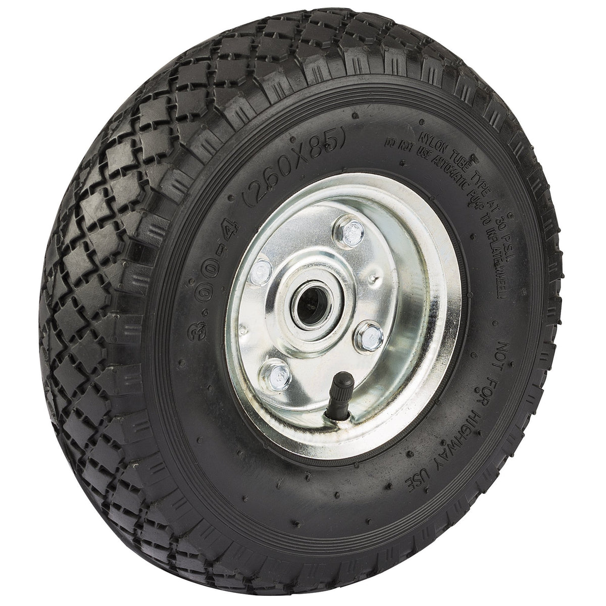 Pneumatic Rubber Wheel, 258mm : Model No. YGMC-WHEEL