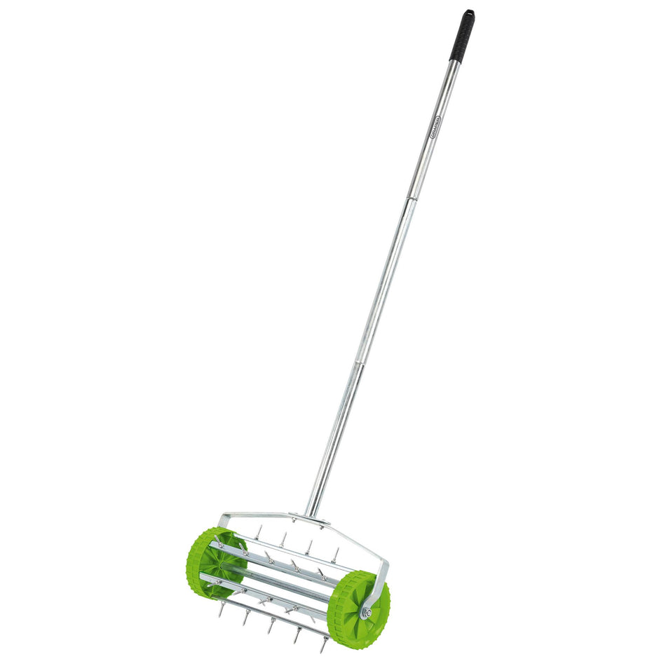 DRAPER Rolling Lawn Aerator with 450mm Spiked Drum: Model No. GLAWDD