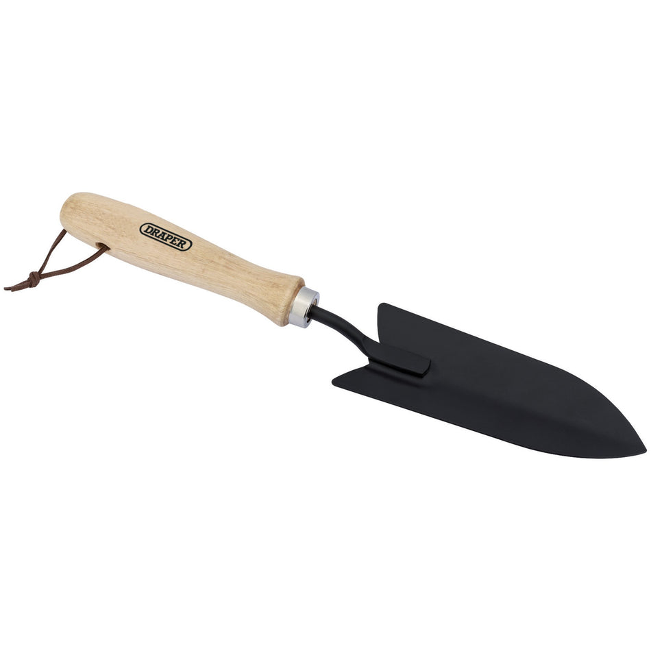 DRAPER Carbon Steel Transplanting Trowel with Hardwood Handle: Model No. GCSTTDD