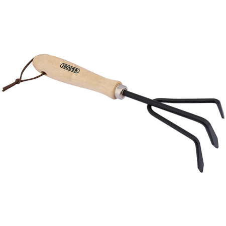 DRAPER Carbon Steel Hand Fork, Cultivator and Trowel with Hardwood Handles: Model No. GCSTS3DD