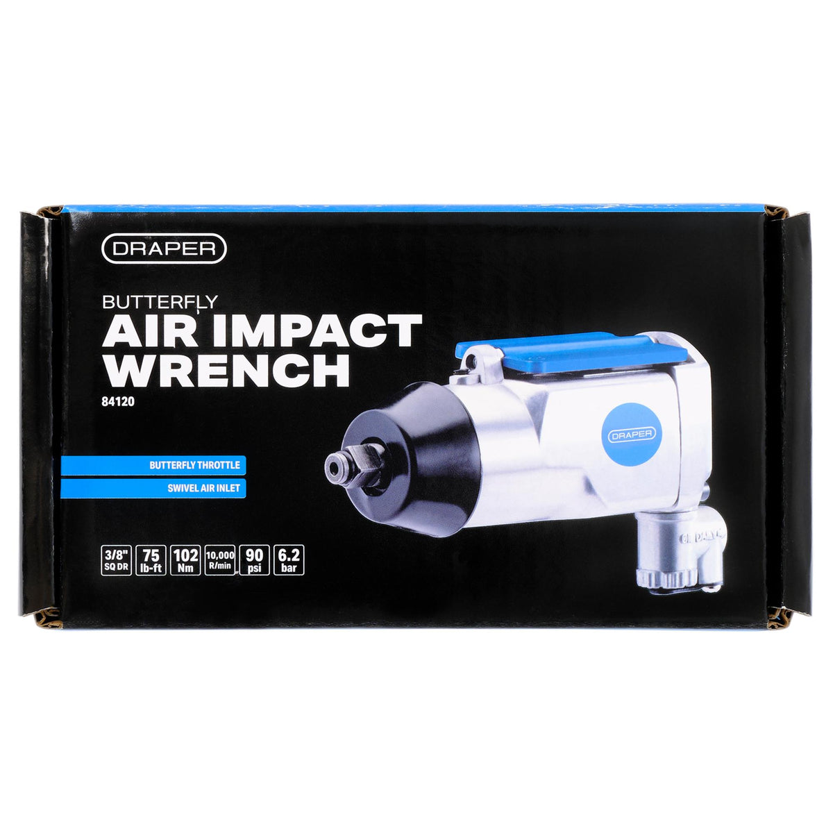 Butterfly Type Air Impact Wrench, 3/8" Sq. Dr. : Model No. DAT-BAIW