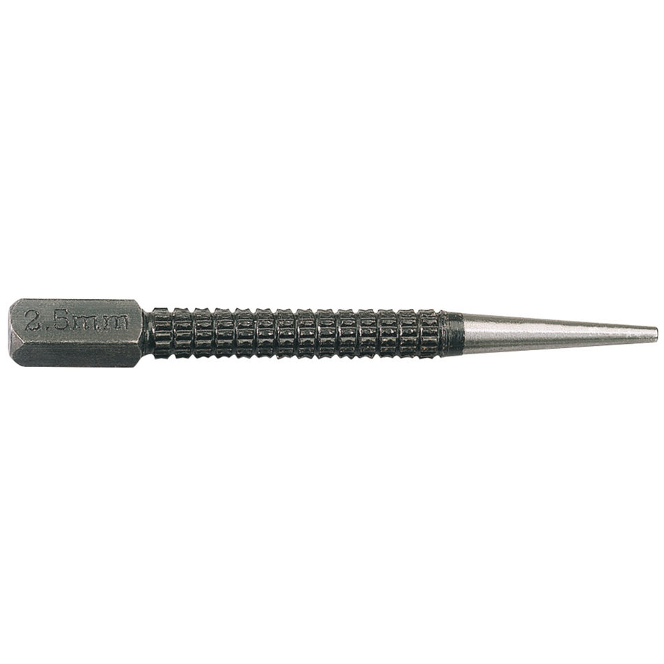 DRAPER 2.5mm x 100mm Cupped Nailset: Model No.622