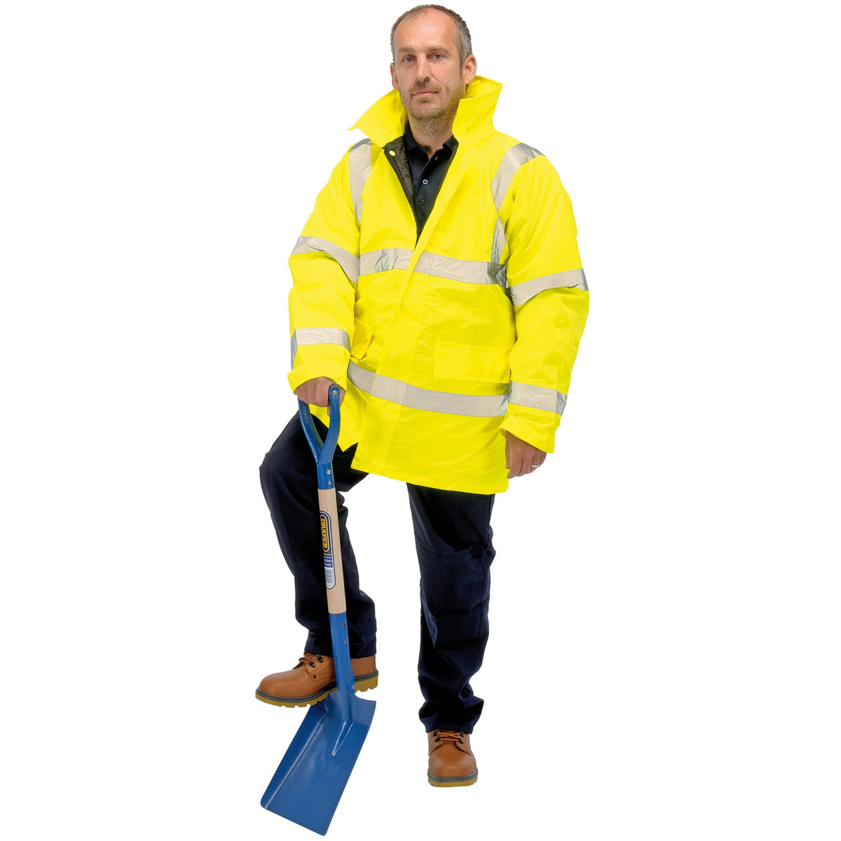 DRAPER High Visibility Traffic Jacket - Size L: Model No. HVTJA/B