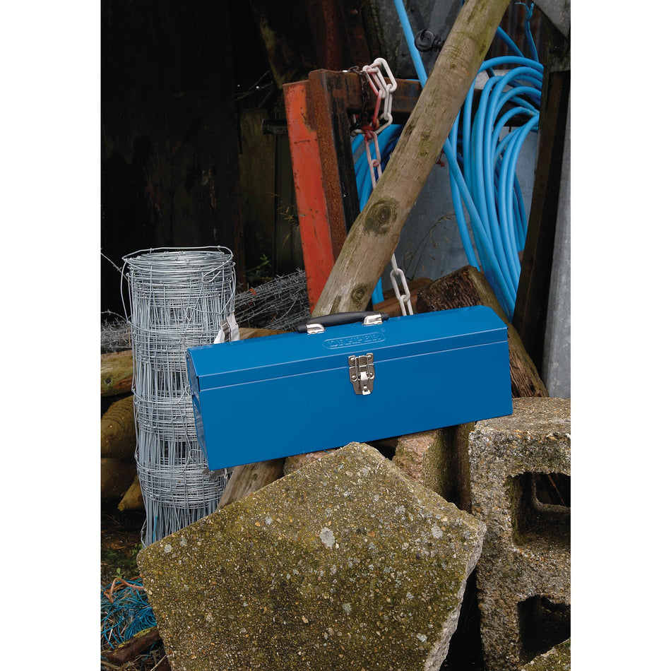 DRAPER 485mm Barn Type Tool Box with Tote Tray: Model No.TB484