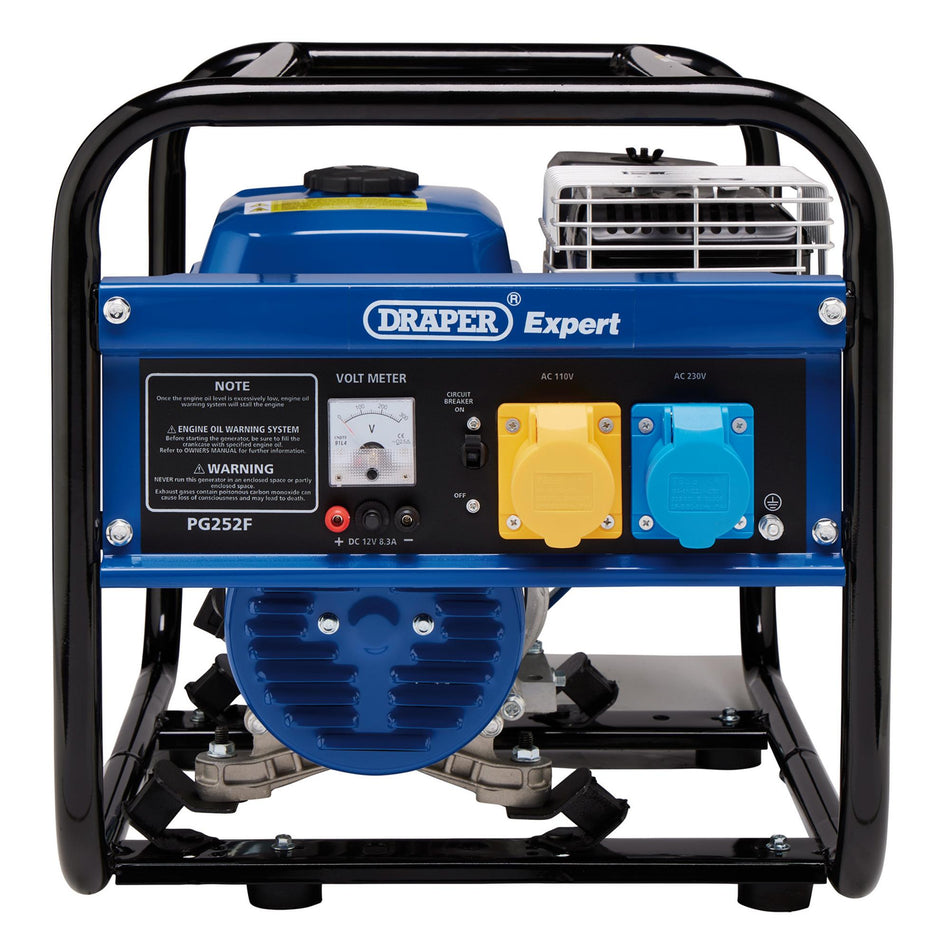 DRAPER Petrol Generator (2.2kVA/2.0kW): Model No. PG252F