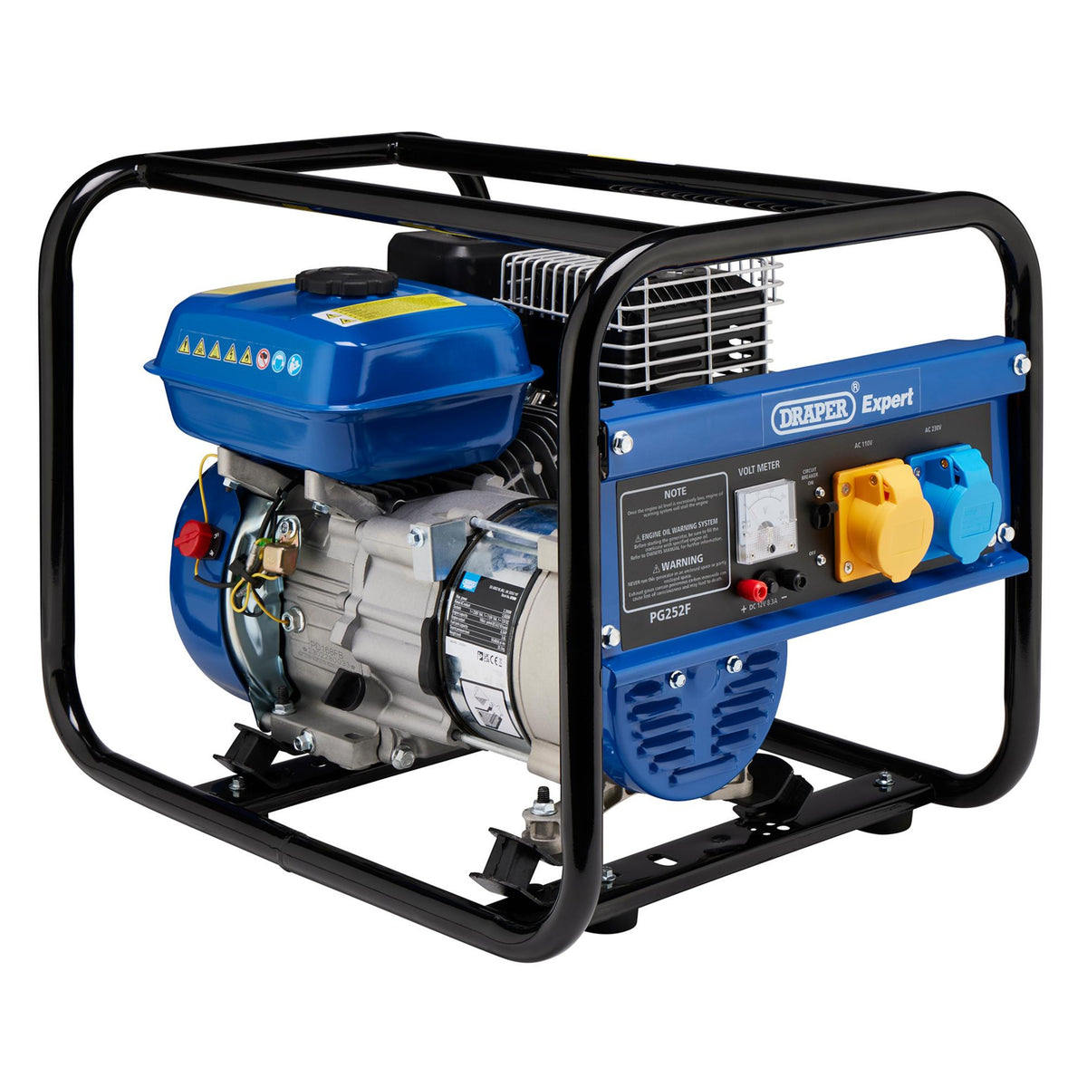 DRAPER Petrol Generator (2.2kVA/2.0kW): Model No. PG252F