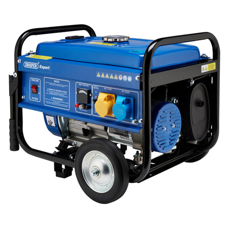 DRAPER Petrol Generator with Wheels (2.5kVA/2.5kW): Model No. PG28W