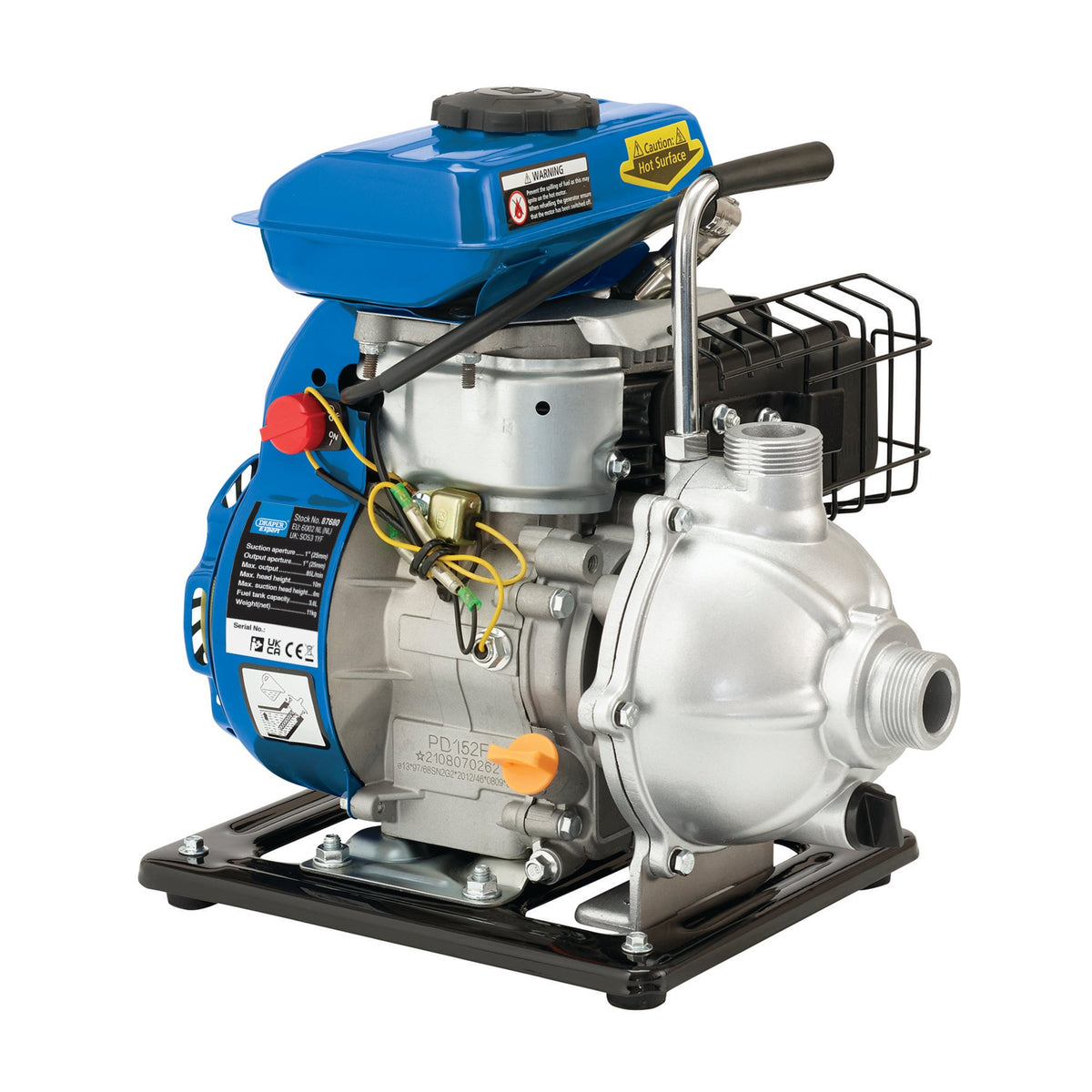 DRAPER Petrol Trash Water Pump (85L/Min): Model No. PWP27