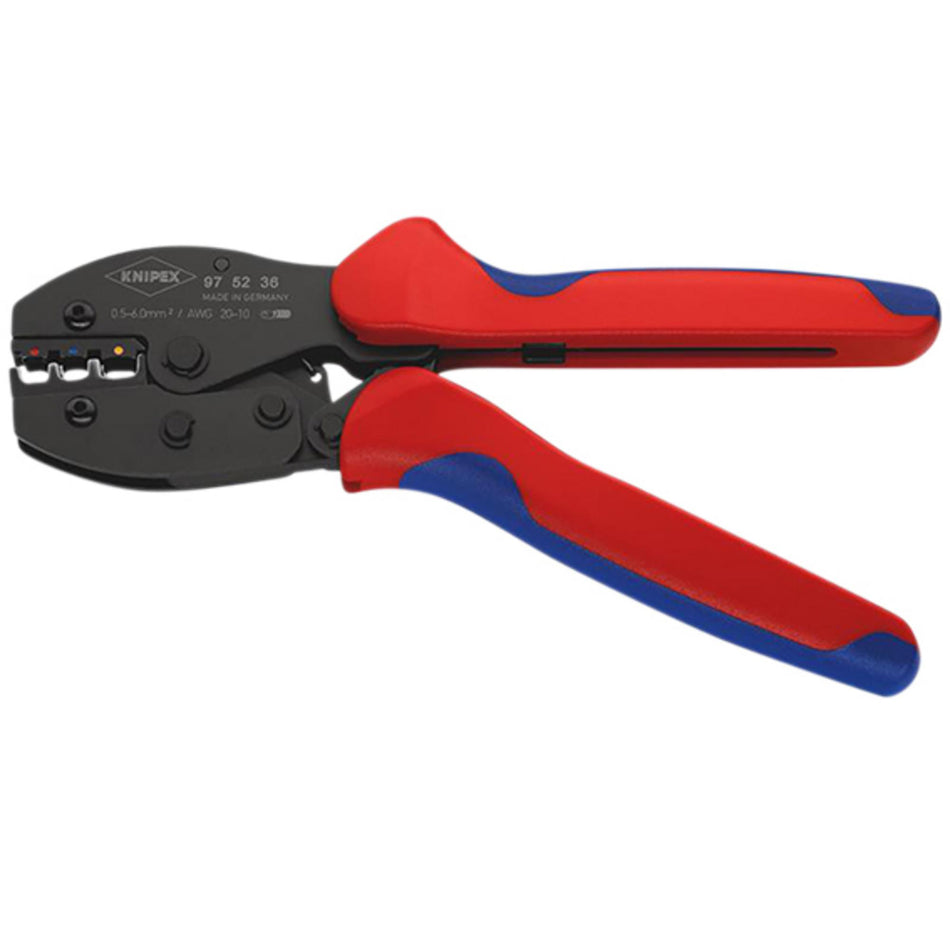 Knipex 220mm Preciforce Crimping Pliers - 0.5-6.0mm : Model No.97 52 36SB