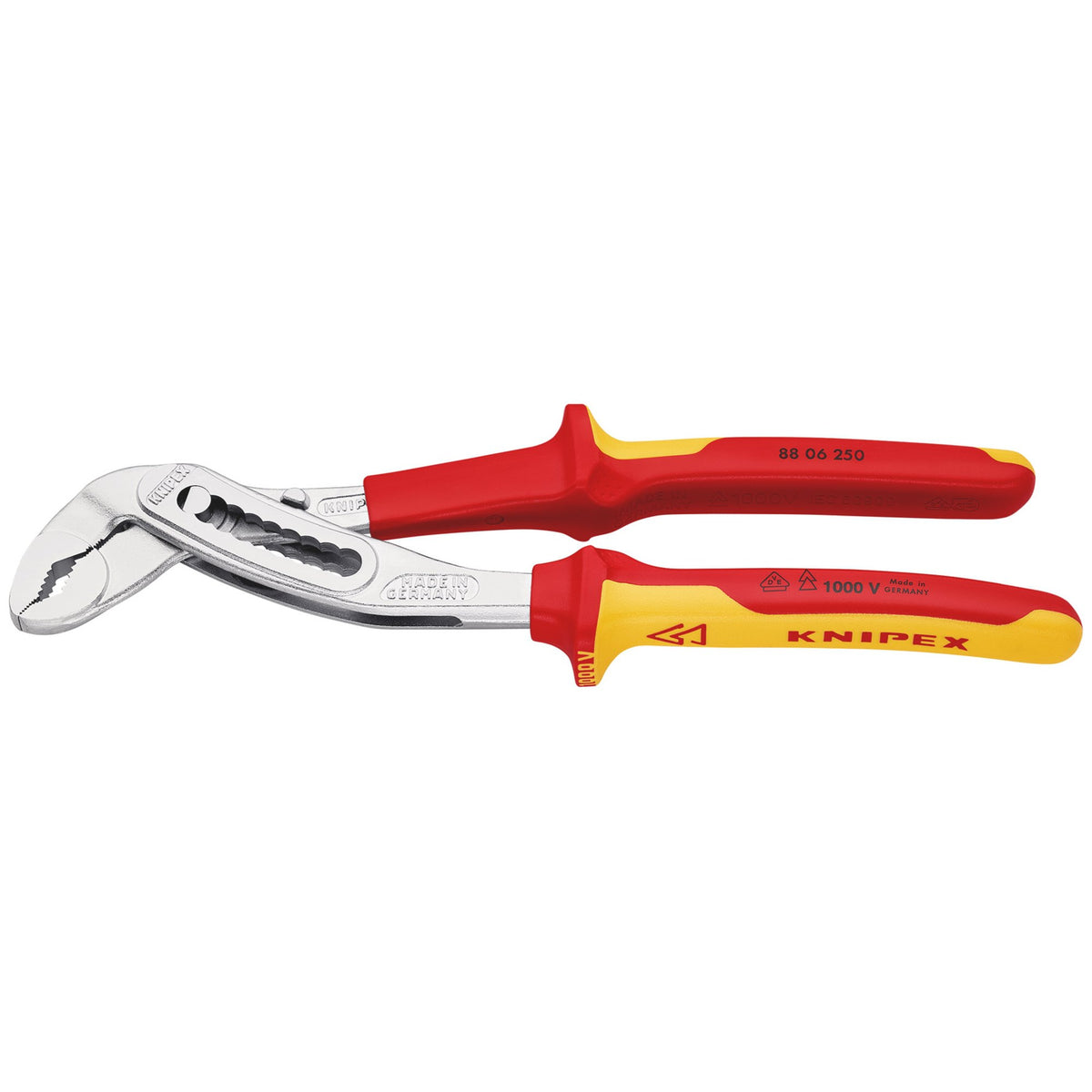 KNIPEX 88 06 250 SB VDE Insulated Alligator Water Pump Pliers, 250mm: No.88 06 250 SB