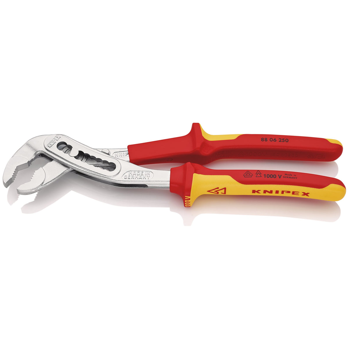 KNIPEX 88 06 250 SB VDE Insulated Alligator Water Pump Pliers, 250mm: No.88 06 250 SB