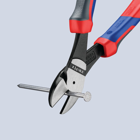 Knipex 200mm High Leverage Diagonal Side Cutter with Comfort Grip Handles : Model No.74 02 200