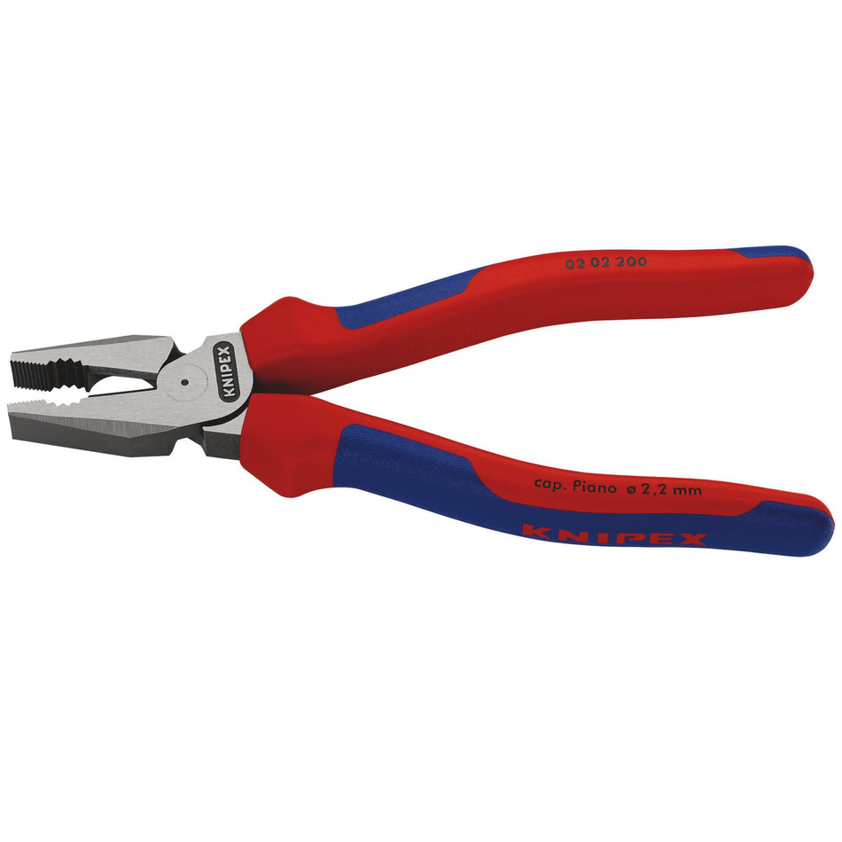 Knipex 200mm High Leverage Combination Pliers : Model No.02 02 200 SB