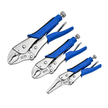 DRAPER Expert 3Pce Soft Grip Self Grip Pliers Set: Model No.9006/3A