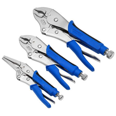 DRAPER Expert 3Pce Soft Grip Self Grip Pliers Set: Model No.9006/3A