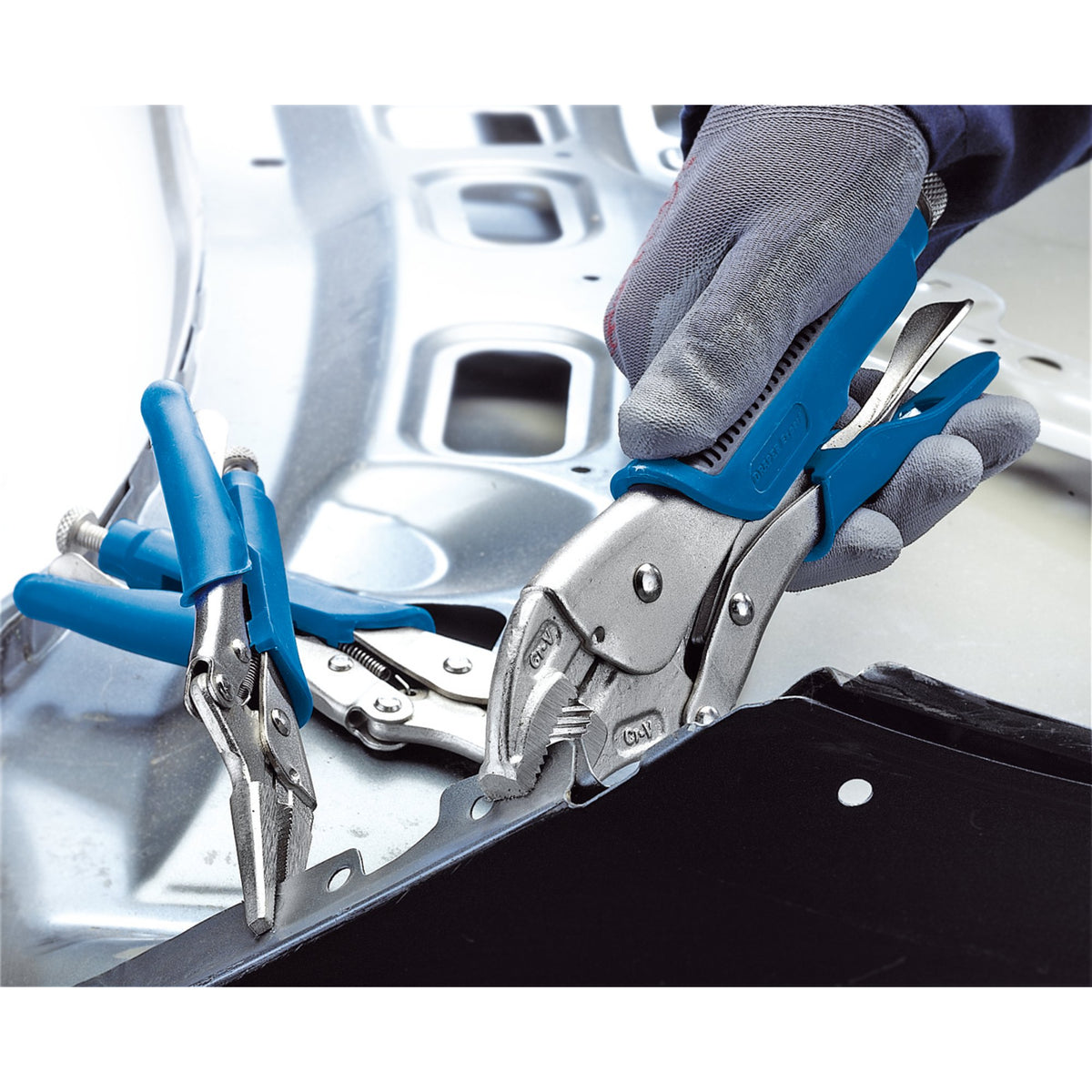 DRAPER Expert 3Pce Soft Grip Self Grip Pliers Set: Model No.9006/3A