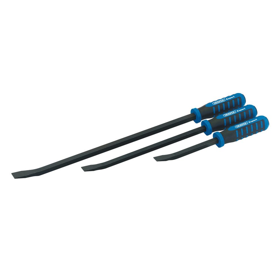 DRAPER Expert 3 Piece Soft Grip Pry Bar Set: Model No.PB/SET/SG3