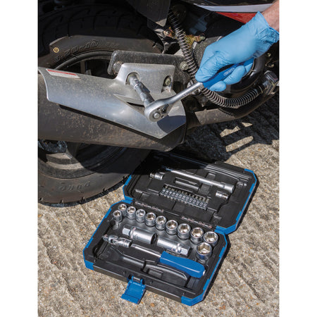 3/8" Sq. Dr. Metric Socket Set (34 piece): Model No. DD34M