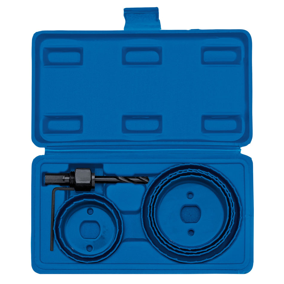 DRAPER 9 Piece Holesaw Kit for Downlights: Model No.DLHSK