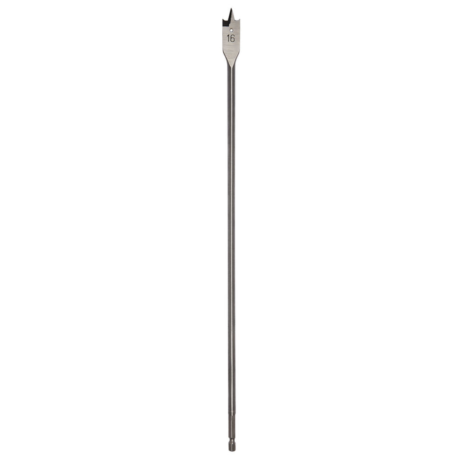 DRAPER 16mm Extra Long Flat Wood Bit: Model No.FB100AXL