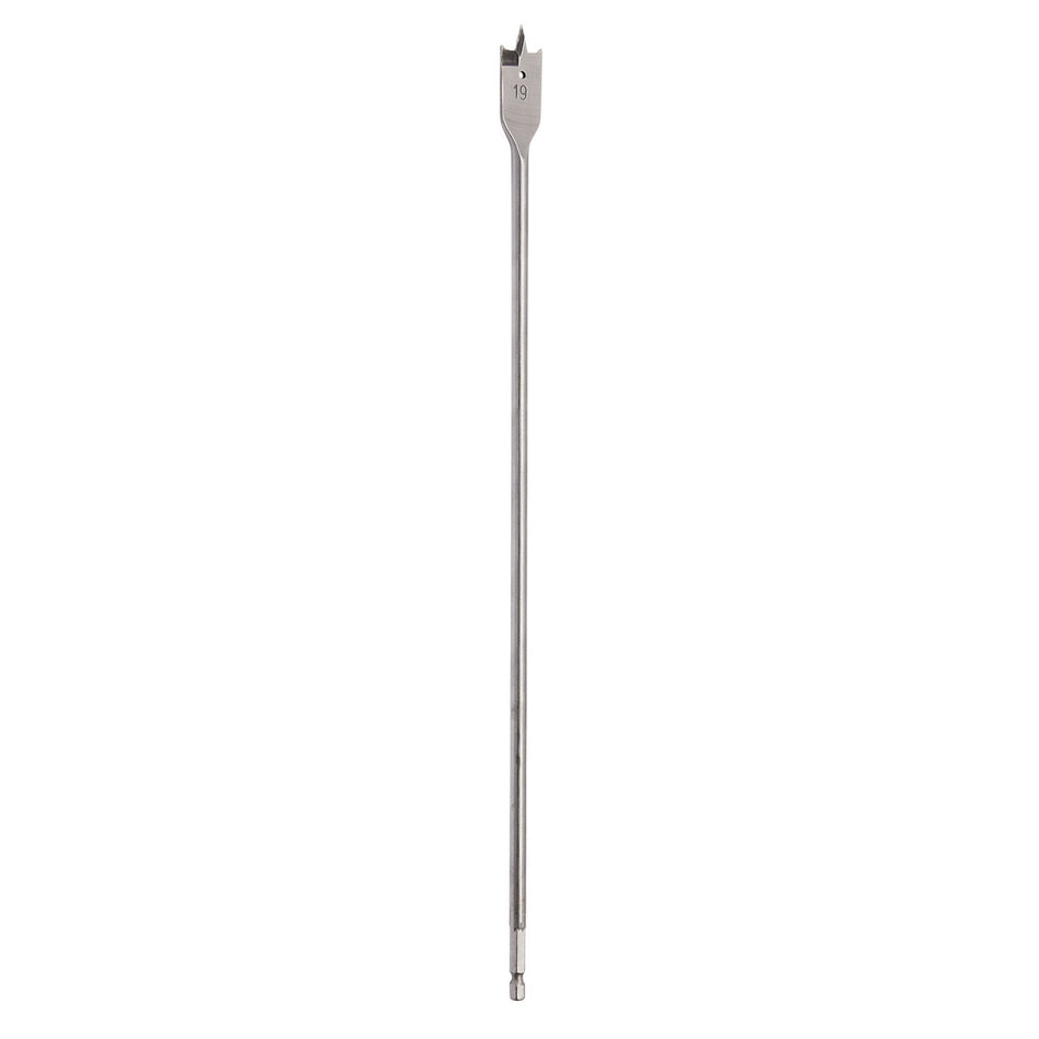 DRAPER 19mm Extra Long Flat Wood Bit: Model No.FB100AXL