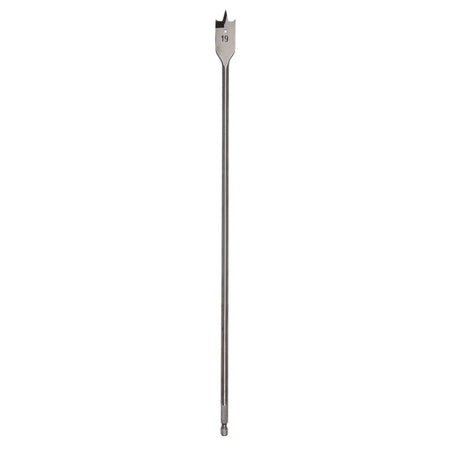 DRAPER 19mm Extra Long Flat Wood Bit: Model No.FB100AXL