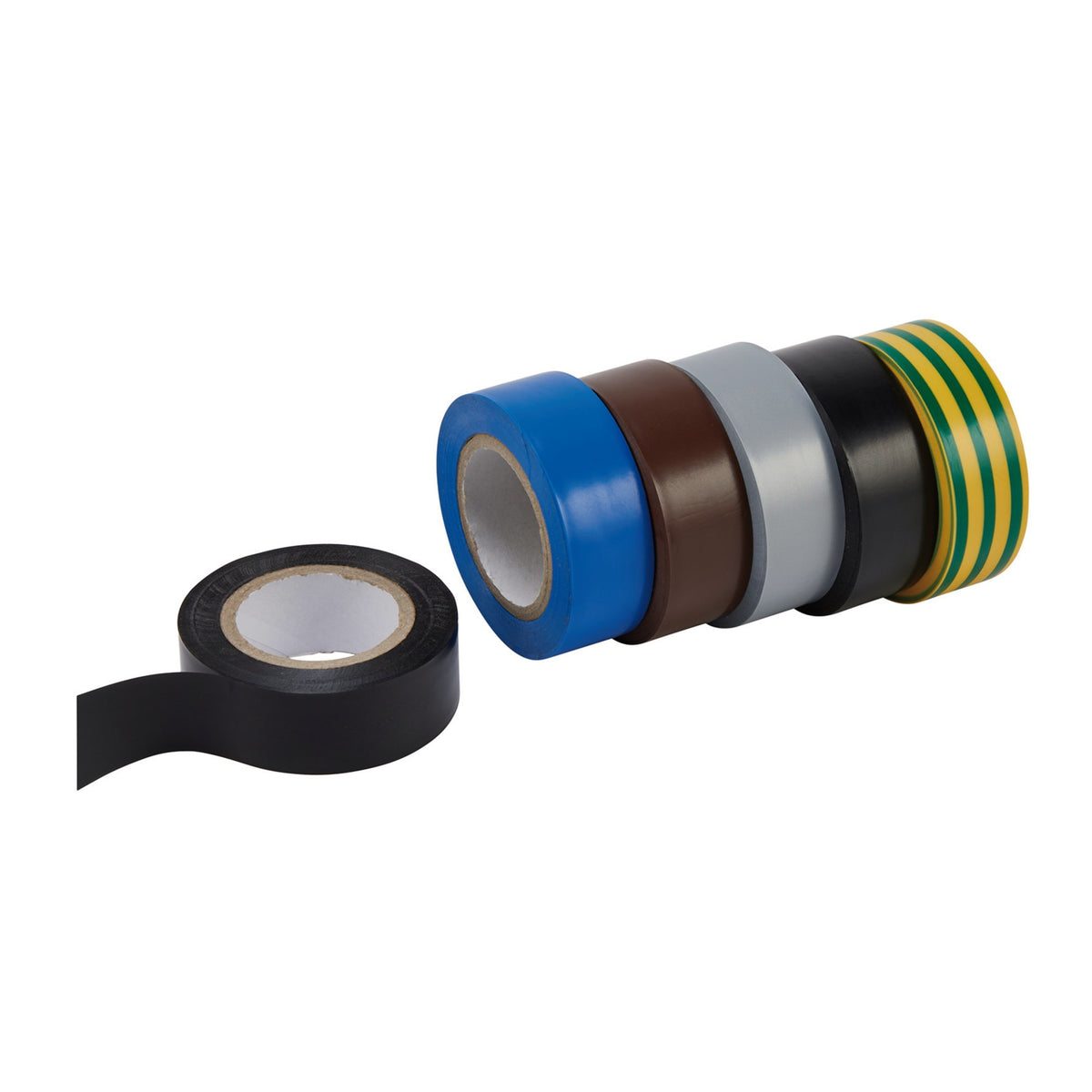 DRAPER Expert 6 x 10M x 19mm Mixed Colours Insulation Tape to BSEN60454/Type2: Model No.619/6
