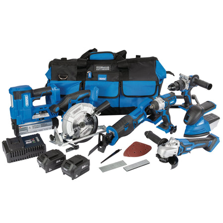 D20 20V Jumbo Kit, 7 x Power Tools, 2 x Batteries, 1 x Charger, 1 x Tool Bag : Model No. PTK12/D20