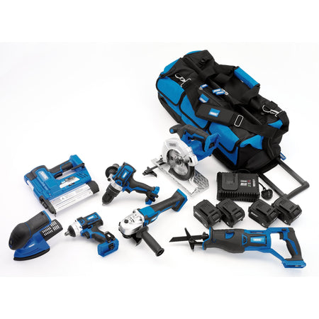 D20 20V Jumbo Kit, 7 x Power Tools, 2 x Batteries, 1 x Charger, 1 x Tool Bag : Model No. PTK12/D20