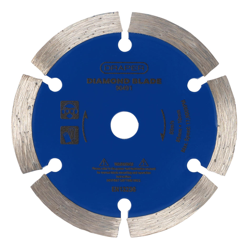 Draper Segmented Diamond Blade (85mm) Model No. DBSRD