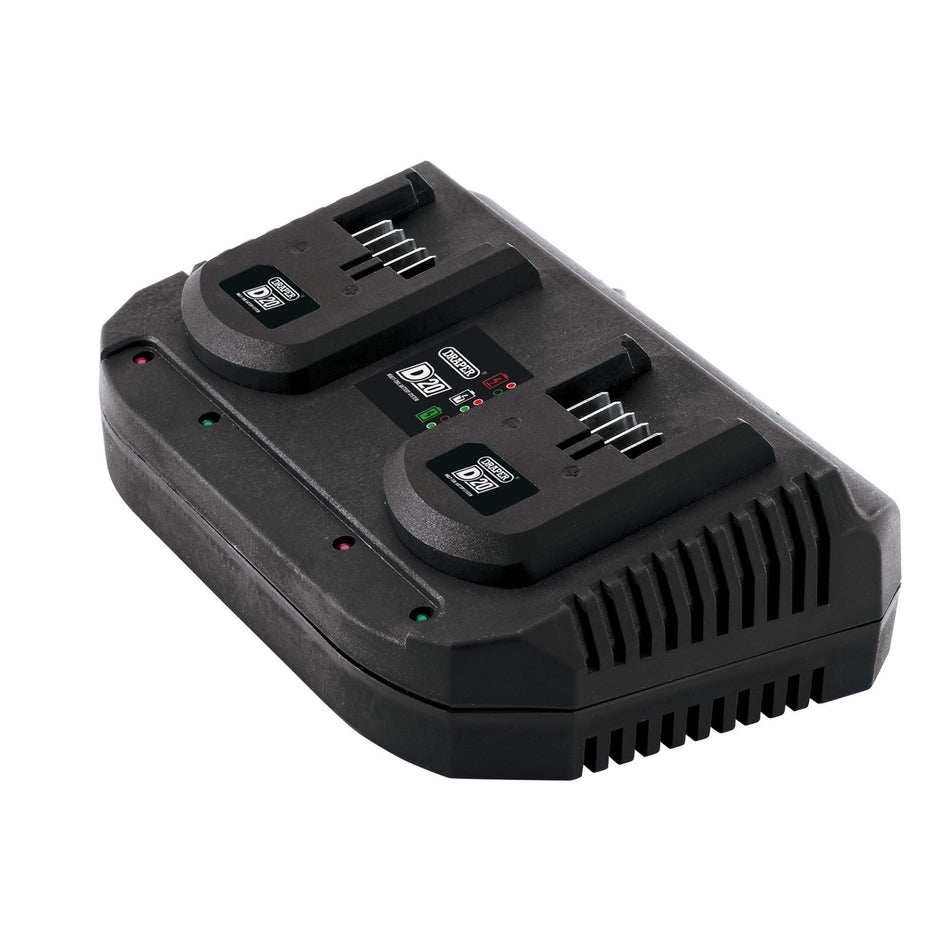 D20 20V Li-ion Fast Twin Battery Charger, 2 x 3.5A : Model No. D20TBCF