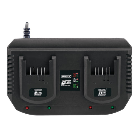 D20 20V Li-ion Fast Twin Battery Charger, 2 x 3.5A : Model No. D20TBCF