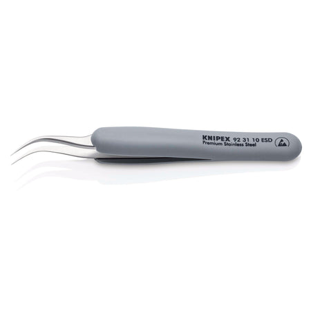 KNIPEX 92 31 10 ESD Precision Tweezers with rubber handles ESD, 122mm : Model No. 92 31 10 ESD