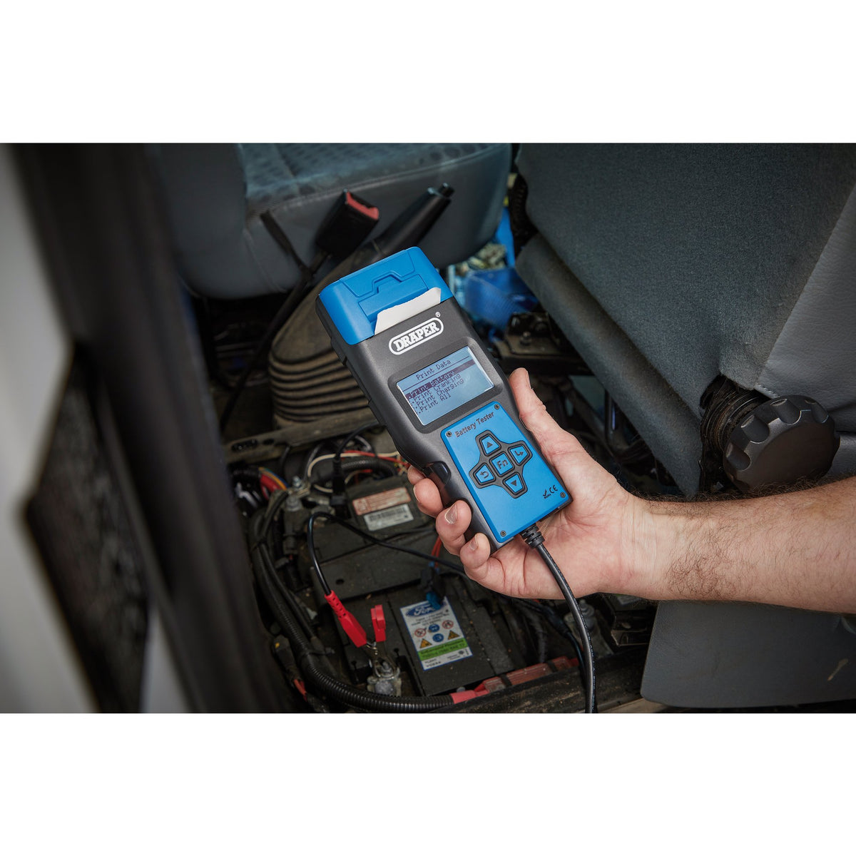 Battery Tester with Printer : Model No. BT-P