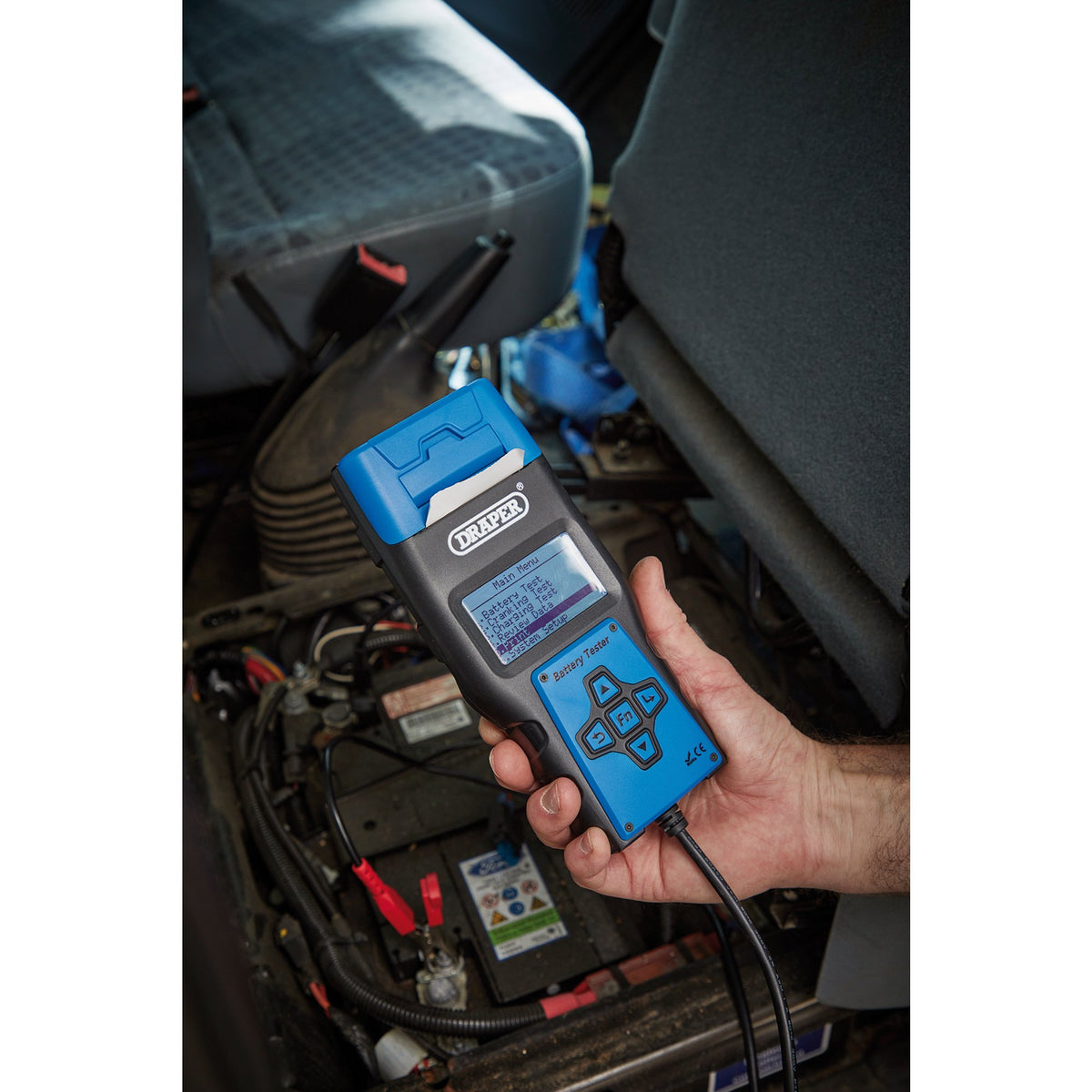 Battery Tester with Printer : Model No. BT-P